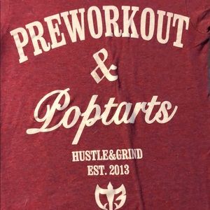 Preworkout and poptarts gym t-shirt
